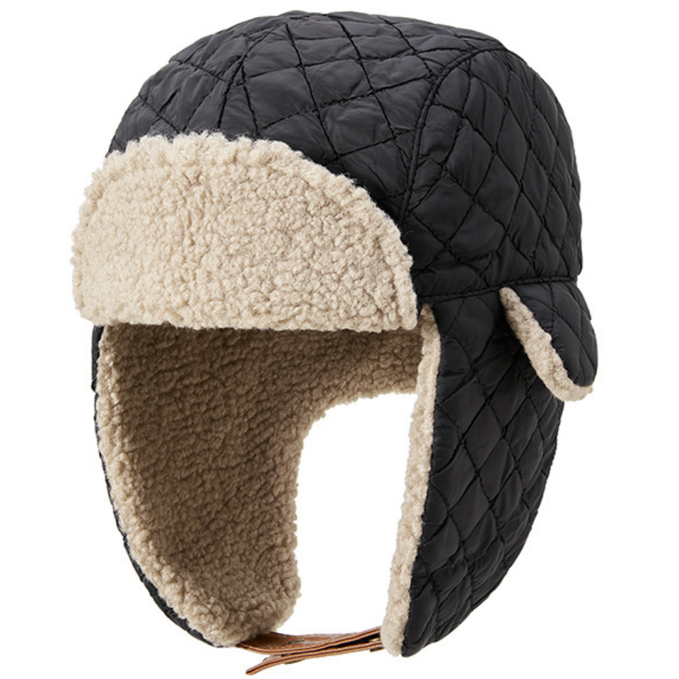 護耳加絨帽秋冬新款保暖舒適面料加絨加厚內裏大頭圍可戴簡約大氣