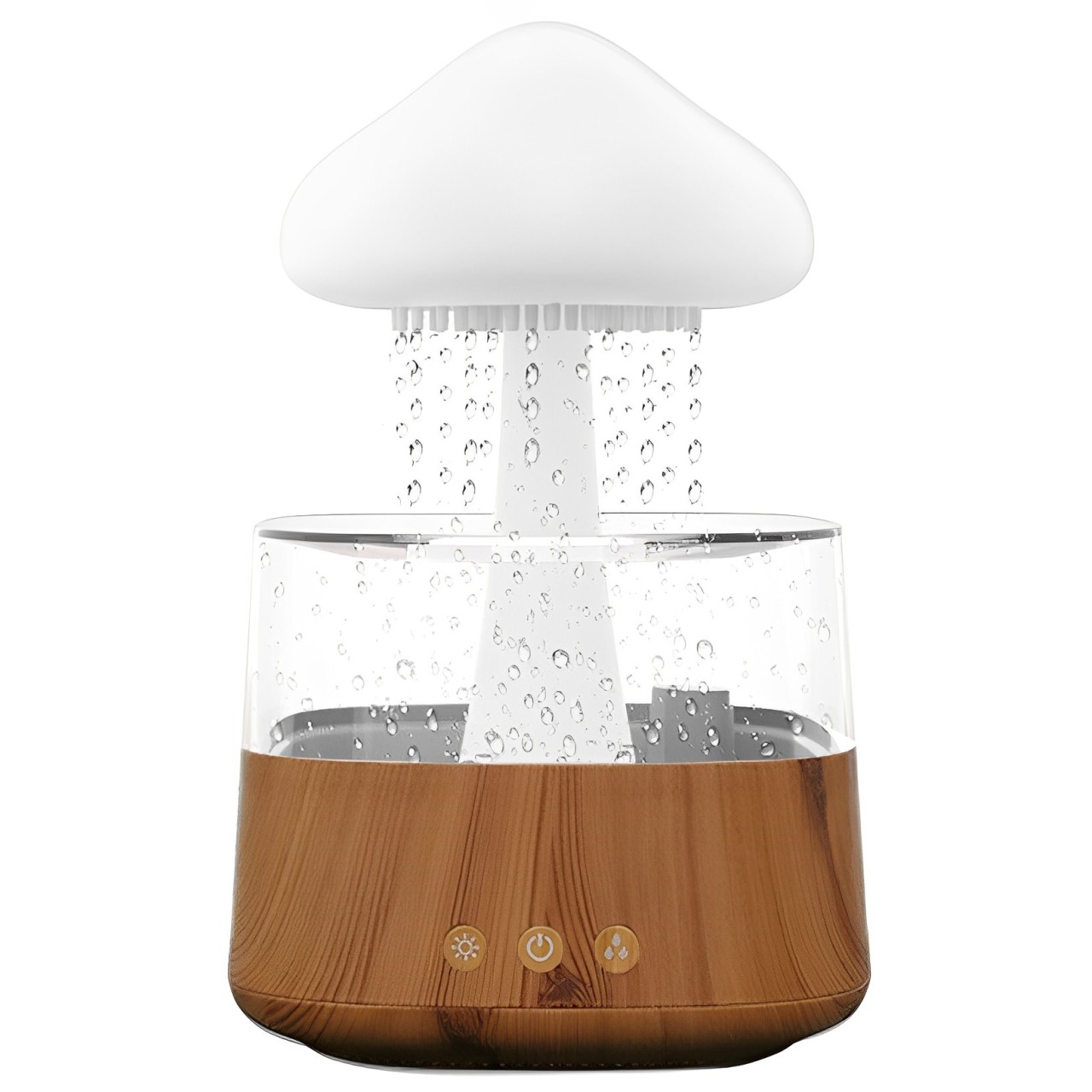 雨雲加濕器雨滴雲朵香薰機雲雨擴香雨淋蘑菇七彩燈