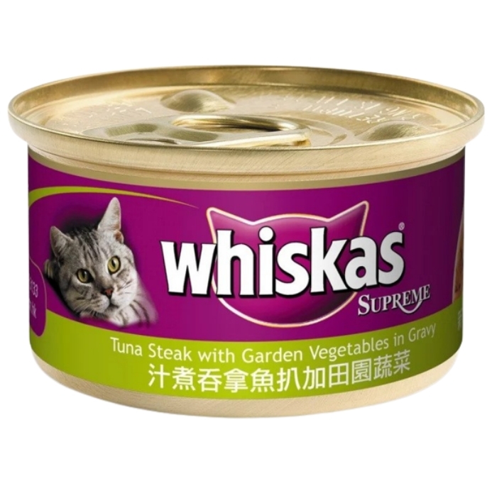 【澳門發貨】（原箱24罐）whiskas偉嘉極品濕貓糧85g寵物貓貓咪零食罐頭主食罐營養糧食貓罐頭