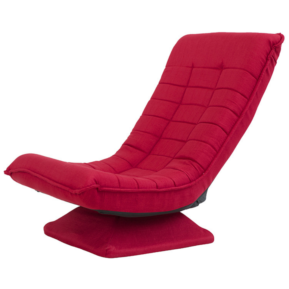 月亮椅布藝休閒懶人沙發可折疊旋轉小戶型創意臥床沙發椅簡約時尚