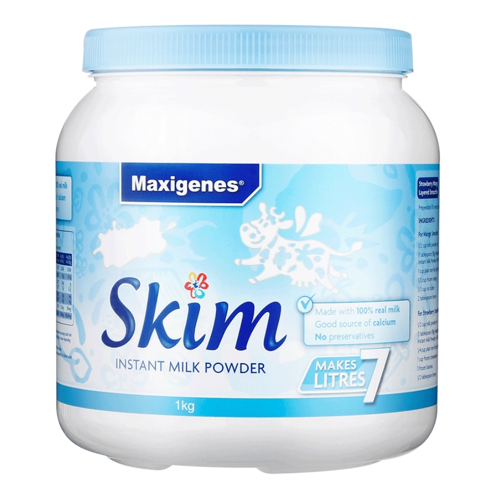 【澳門發貨】Maxigenes美可卓藍妹子脫脂奶粉1kg