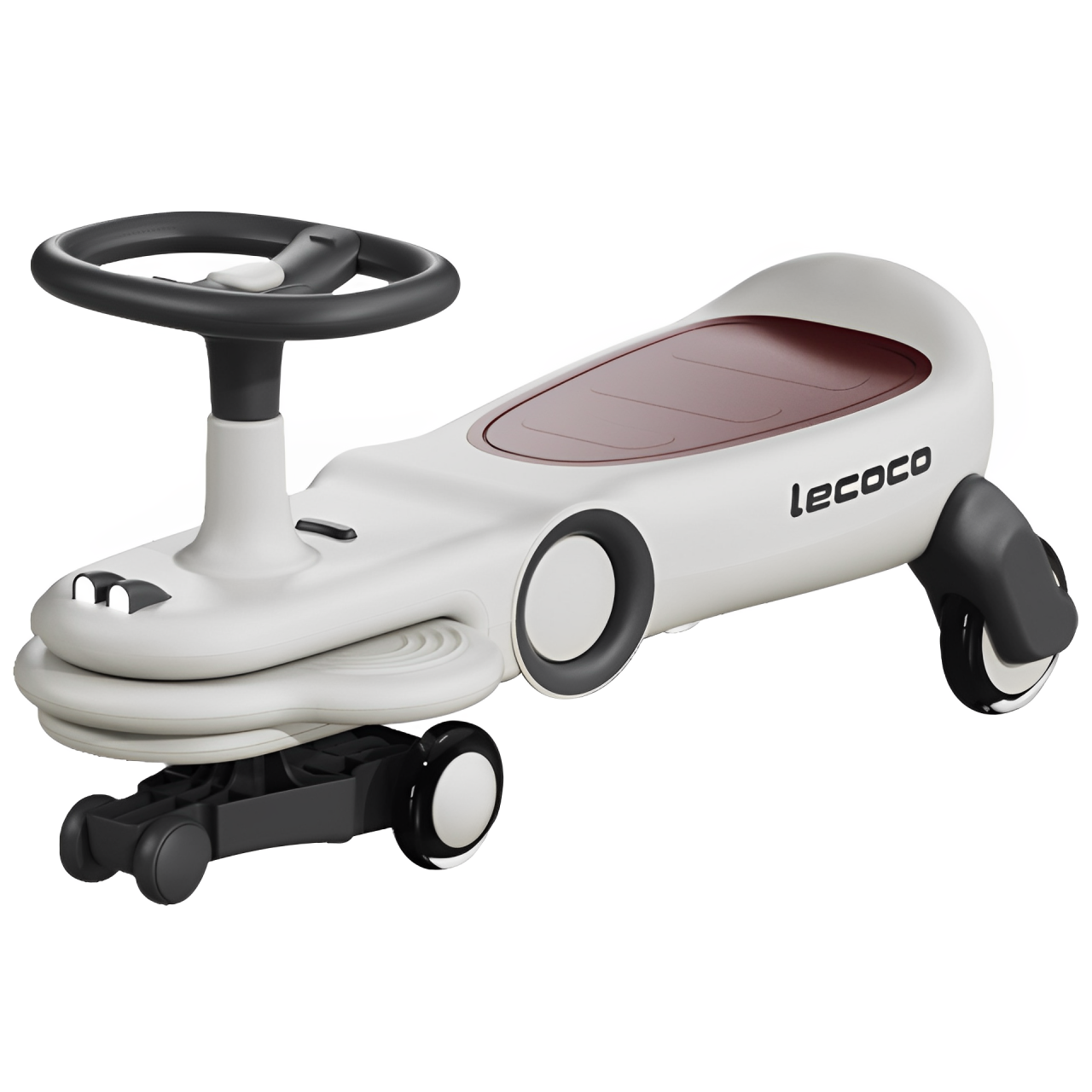 lecoco 樂卡親子共乘扭扭車兒童男女靜音搖搖車寶寶玩具1-3歲防側翻溜溜車