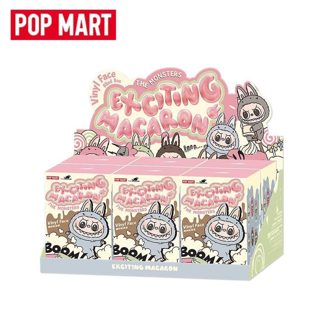 【澳門發貨】（1套6隻）POP MART THE MONSTERS - Labubu 企企 心動馬卡龍塘膠臉盲盒 有機會附有隱藏版