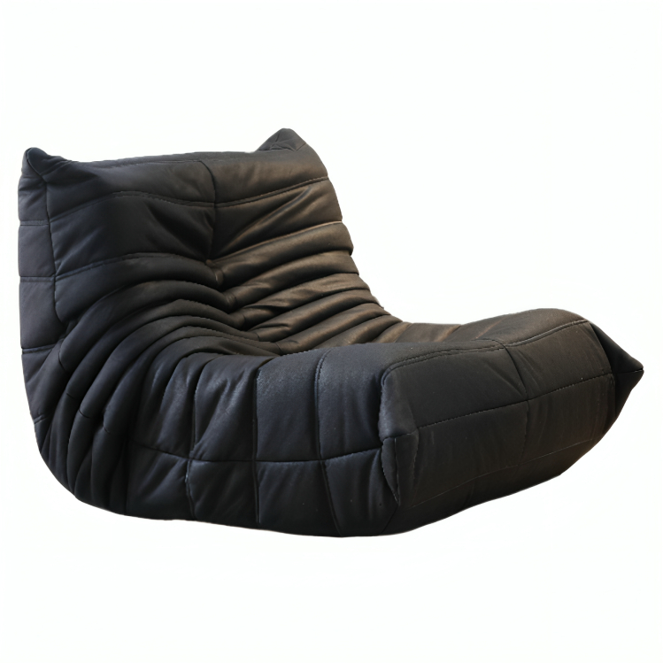 全海綿懶人沙發毛毛蟲落地梳化單人椅沙發北歐臥室客廳科技布家用陽臺網紅風