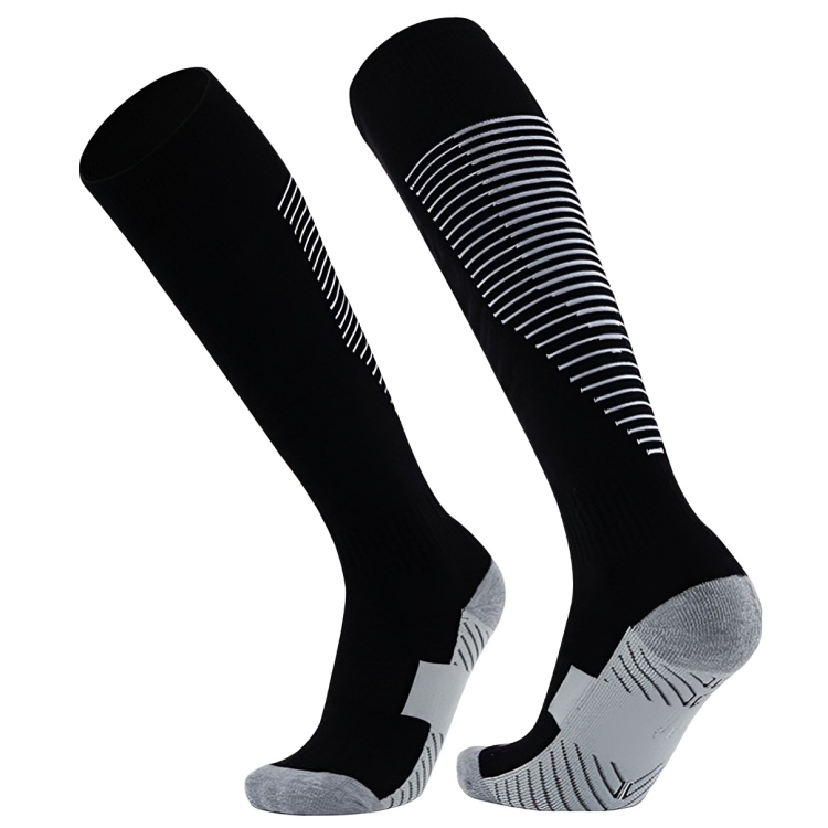 專業足球襪過膝毛巾底防滑減震訓練襪子兒童成人男士女士長筒多色可選