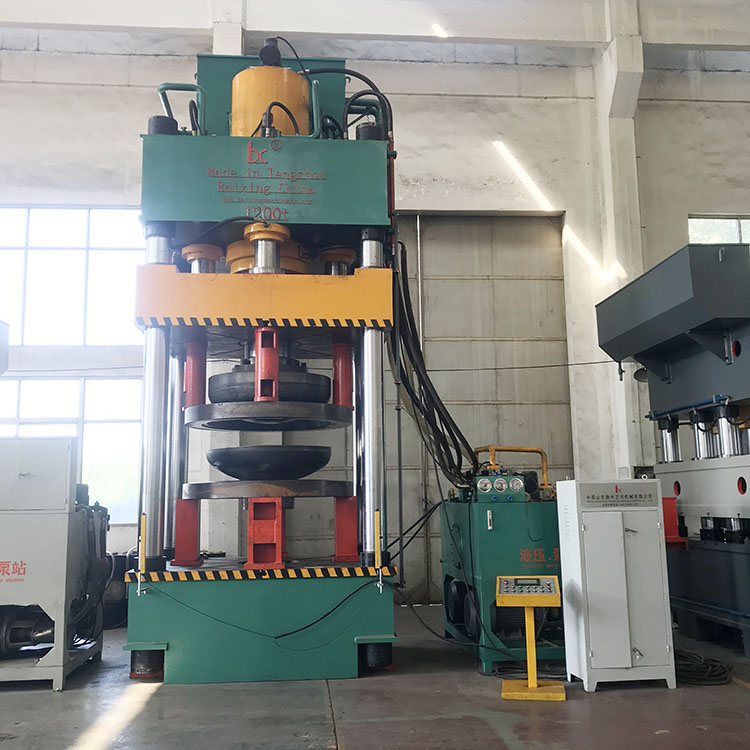 1200t Deep drawing Dished End Tank Head making hydraulic press