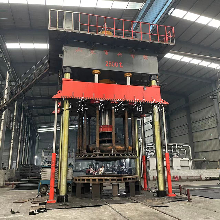 2800t Deep drawing Dished End Tank Head making hydraulic press