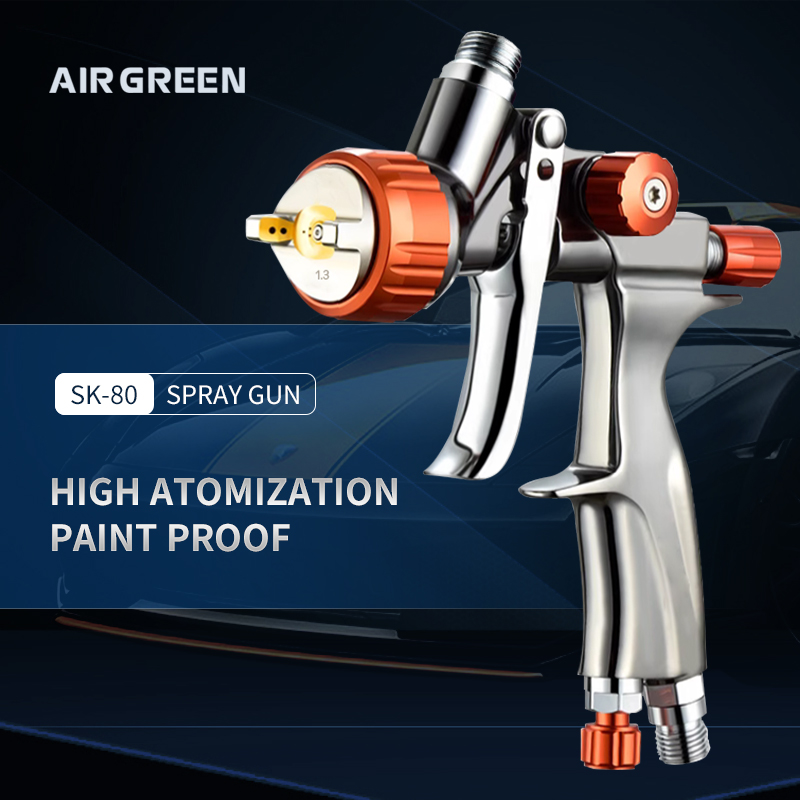 SK-80 LVLP Gravity Feed Spray Gun – Precision Automotive & Wood Finishing Tool