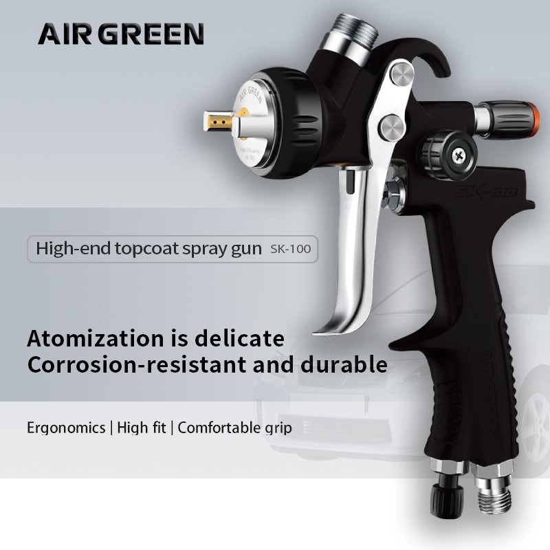 SK-100 LVLP Professional Refinish Spray Gun with 650ml PPS Cup
