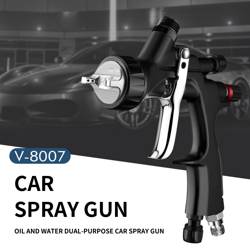 V-8007 Black LVLP Automotive Refinish Spray Gun – Precision Low Pressure Paint Sprayer