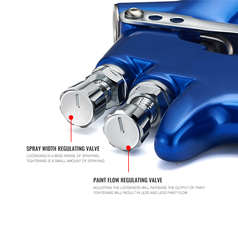 TT Blue LVLP Automotive Spray Gun – Precision Refinish Sprayer with Low Air Pressure