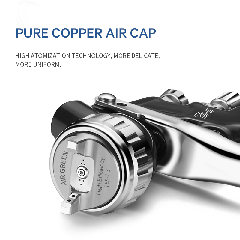 SICOPRO TES LVLP Spray Gun – Professional Black Paint Sprayer for Automotive & Industrial Use