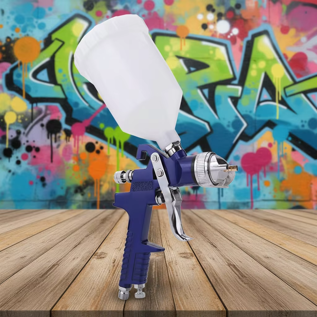 Why do some spray guns require an air dryer and what does it do?