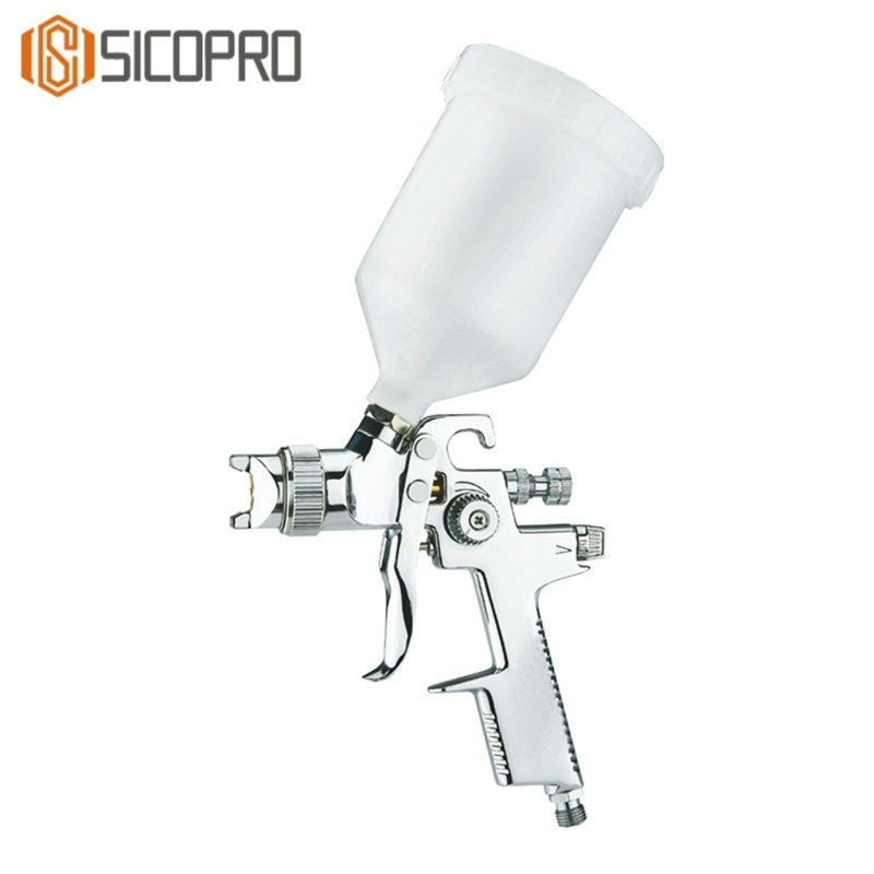Pneumatic Gravity‑Feed Air Spray Gun with Top Cup – LVLP / Low‑Pressure Paint Sprayer for Auto, Furniture & DIY Projects