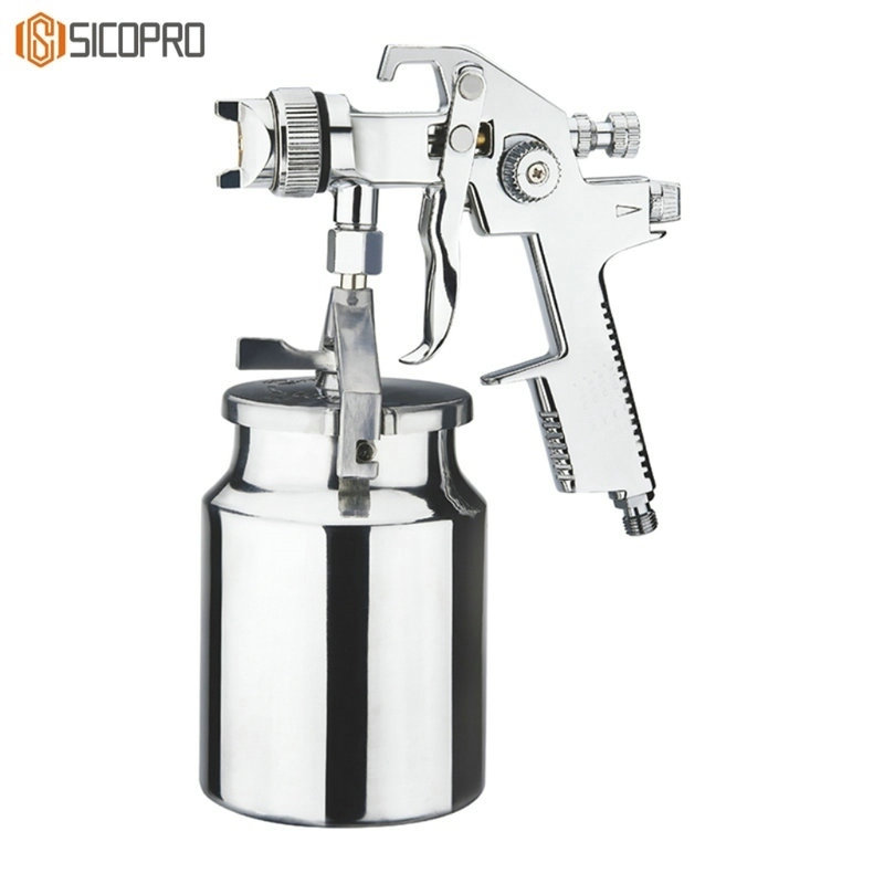Heavy-Duty LVLP Suction-Feed Spray Gun Model AB-17S – 1000ml Cup, Multi-Nozzle (1.4/1.7/2.0mm)