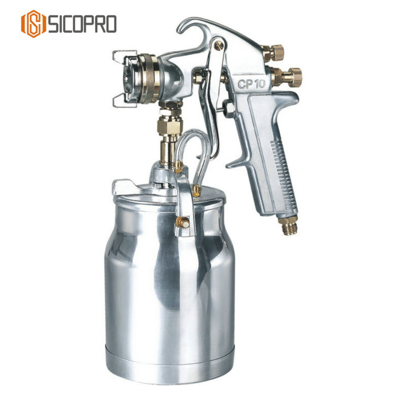 SICOPRO CP-10 Suction Feed Spray Gun with 1000ml Aluminum Cup for Industrial Applications
