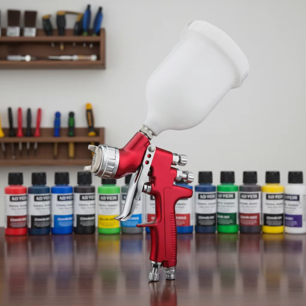 GFG Model LVLP Spray Gun  – Professional Gravity Feed Refinished Painting LVLP Spray Gun for Automotive & Industrial Coating (Batch Retry 2)