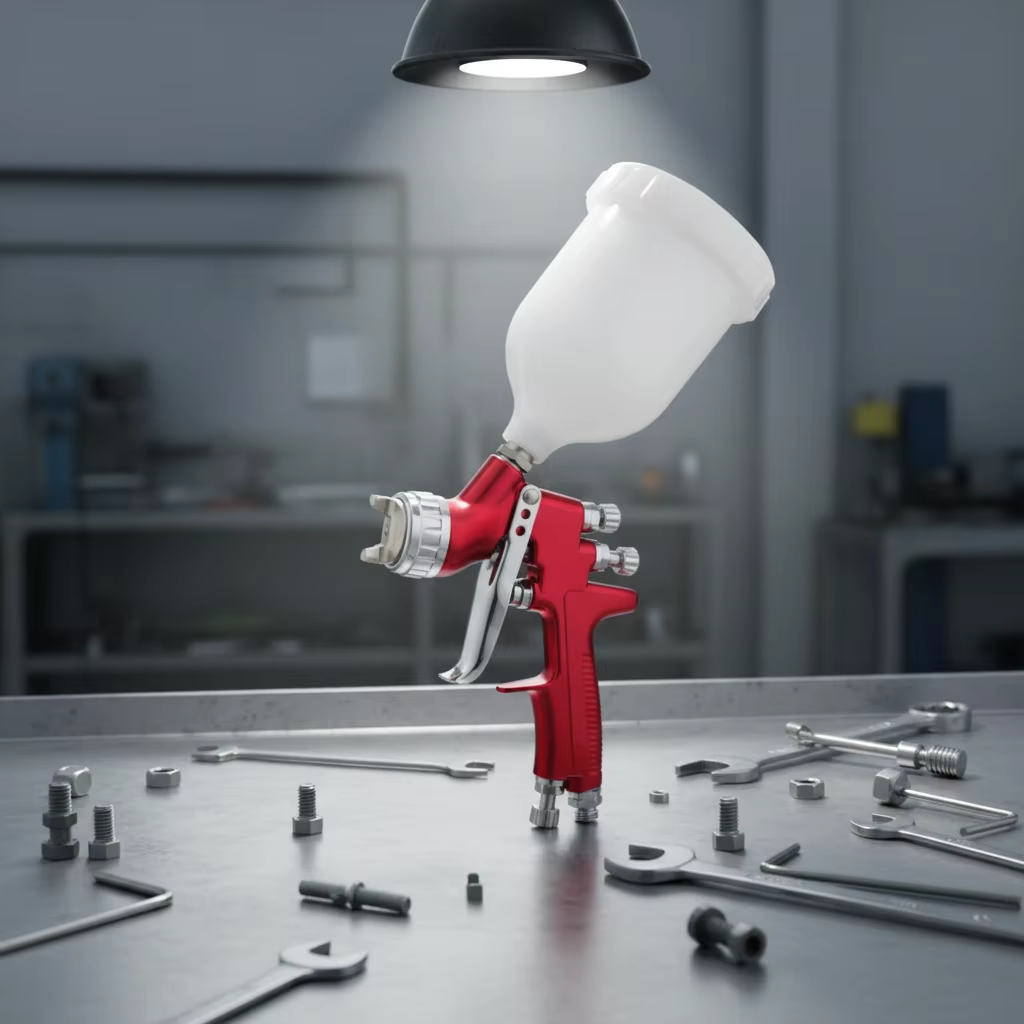 GFG Model LVLP Spray Gun – Professional Gravity Feed Refinished Painting LVLP Spray Gun for Automotive & Industrial Coating (Batch Retry 3)