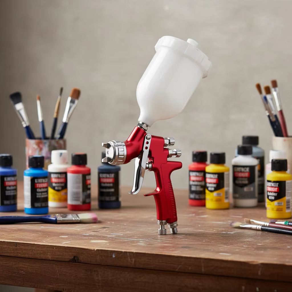 Refinished Painting LVLP Spray Gun Easy to Use & Durable – Stainless Steel Undercoating System (Set 1)