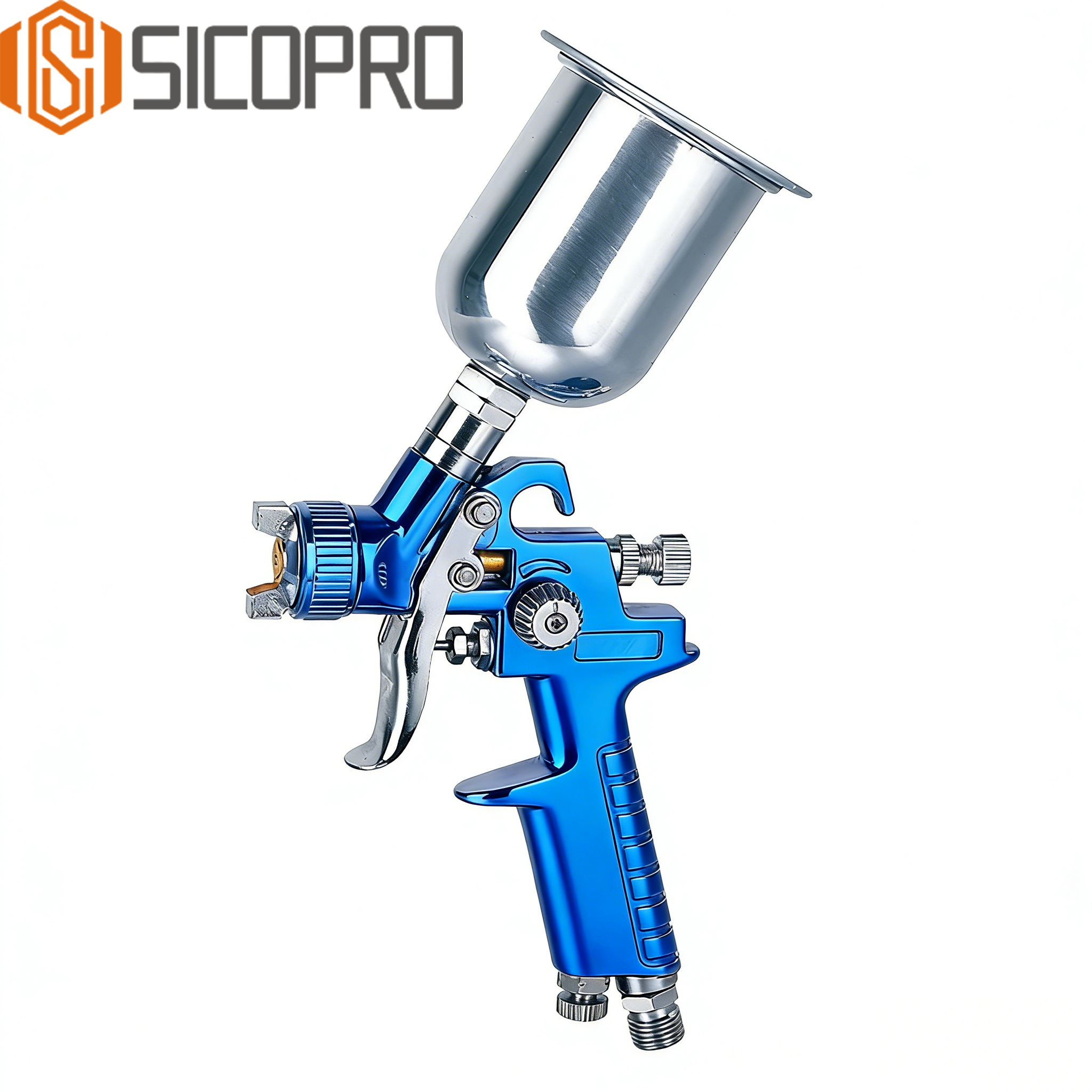 H-2000G Blue LVLP Gravity Feed Spray Gun