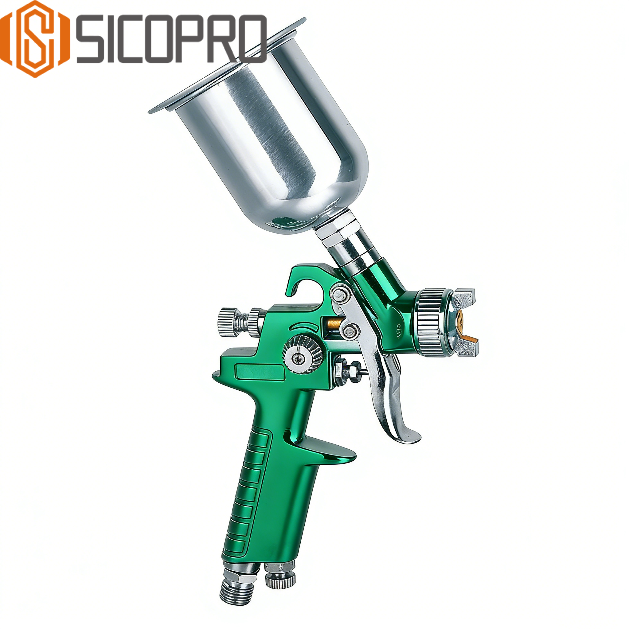 H-2000G Green LVLP Gravity Feed Spray Gun