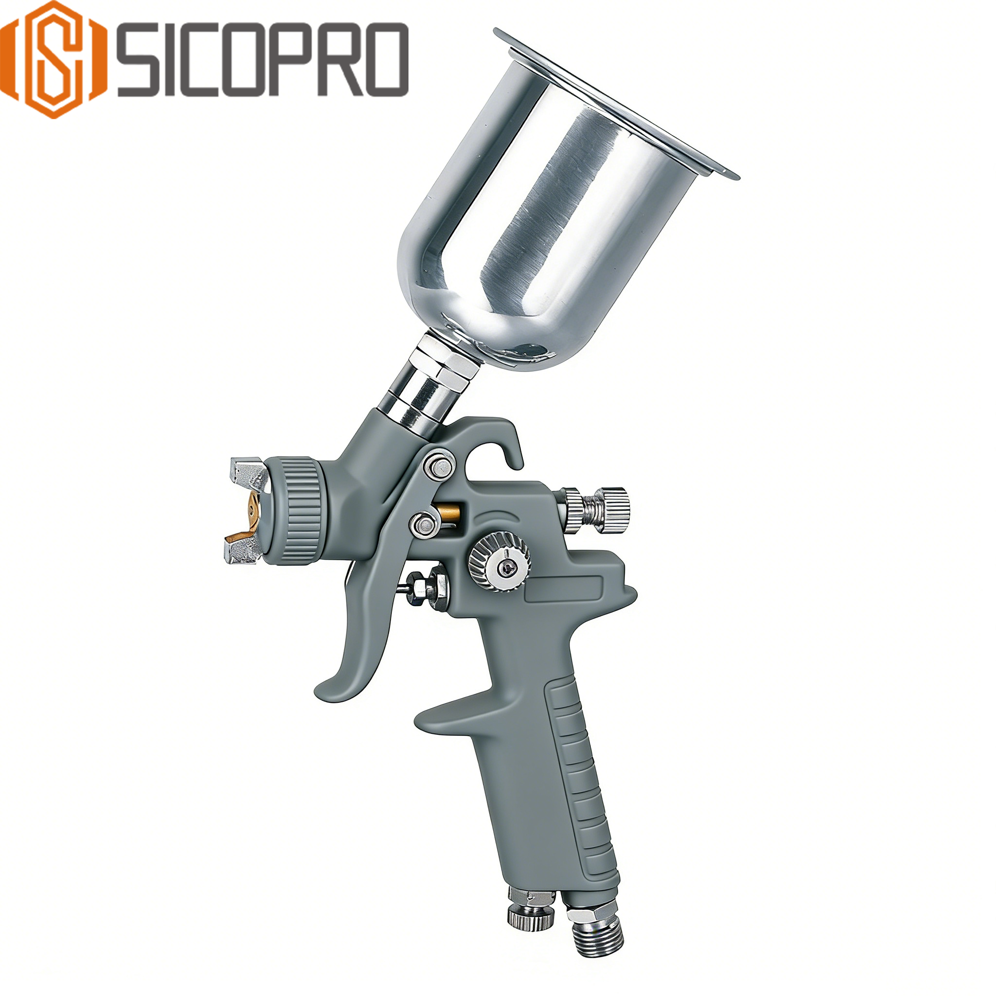 H-2000G Silver Gray LVLP Gravity Feed Spray Gun