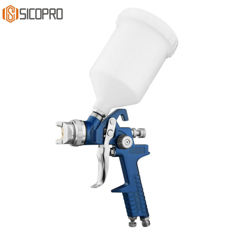 H-827P LVLP Gravity Spray Gun – 600ml Plastic Cup, Nozzle 1.4mm Optional, for Auto/Furniture/Metal Coating