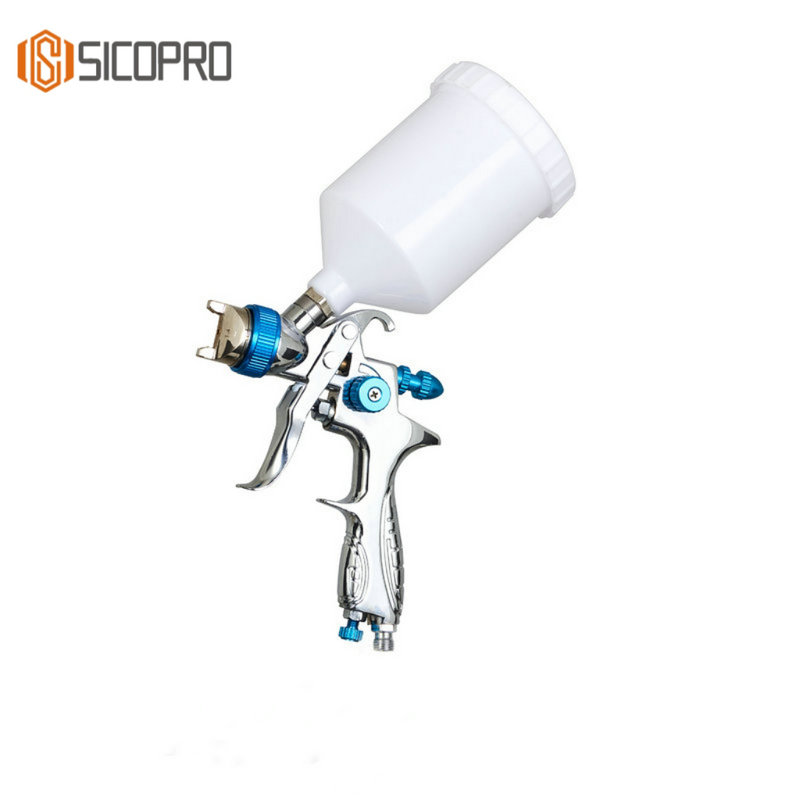 Heavy-Duty LVLP Gravity-Feed Spray Gun Model H-887P – 600ml Cup, Multi-Nozzle (1.4/1.7/2.0mm)