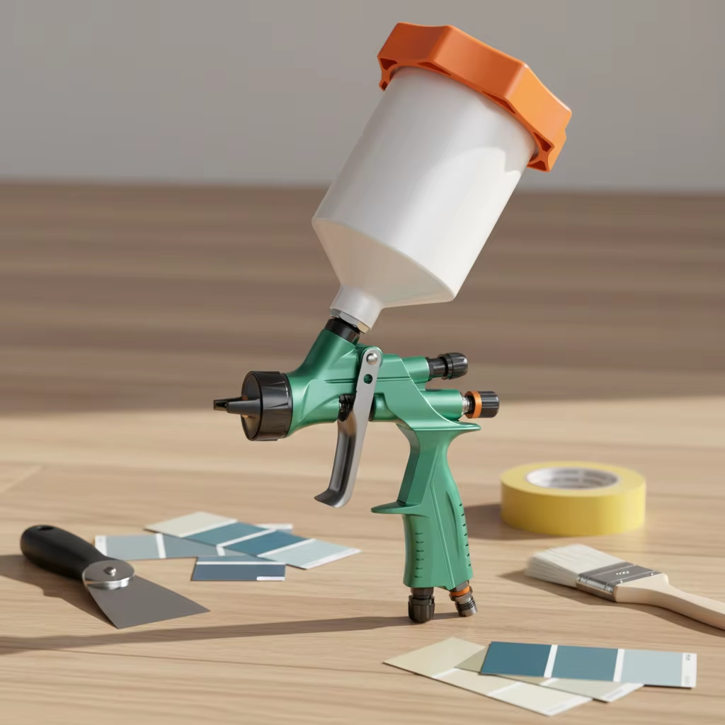 LVLP High Efficiency Gravity Feed Spray Gun Professional Paint Sprayer