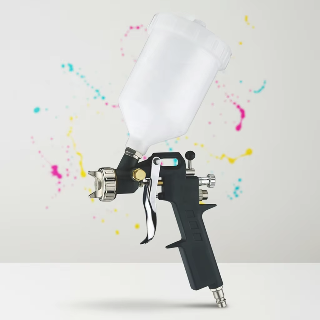 Professional LVLP Gravity Feed Spray Gun with High Transfer Efficiency for Automotive & Industrial Coating