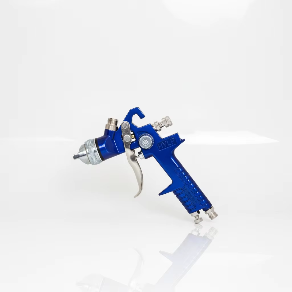 LVLP Professional Blue Pneumatic Paint Spray Gun for Automotive & Industrial Use