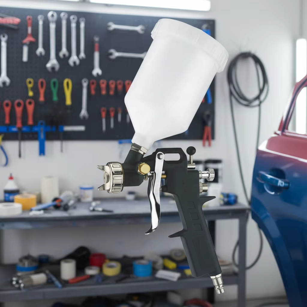 Automotive Refinishing LVLP Spray Gun with Adjustable Nozzle