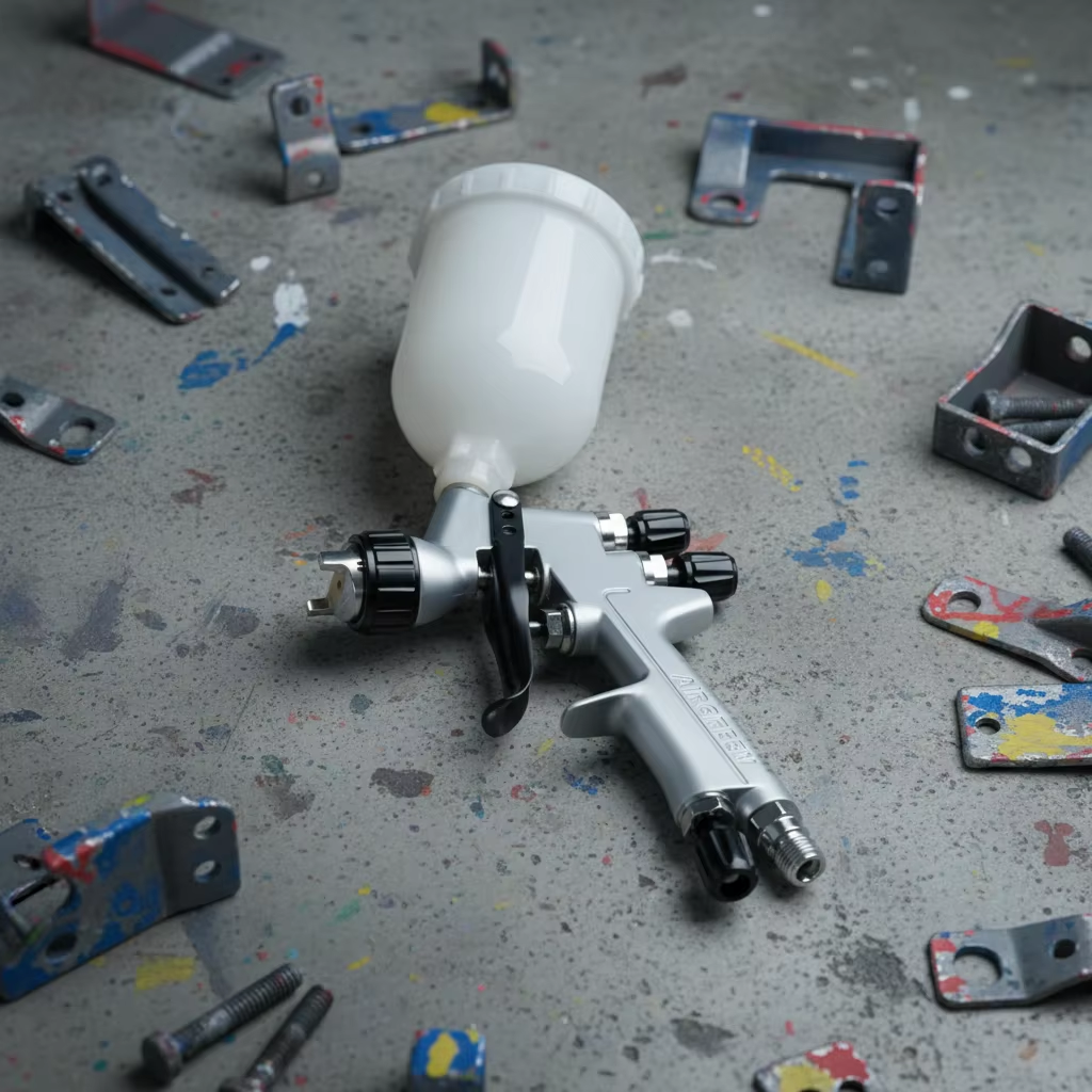 Compact LVLP Spray Gun for DIY Painting Projects