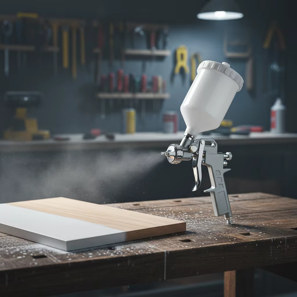 Compact Gravity LVLP Spray Gun for Workshop and Garage Use