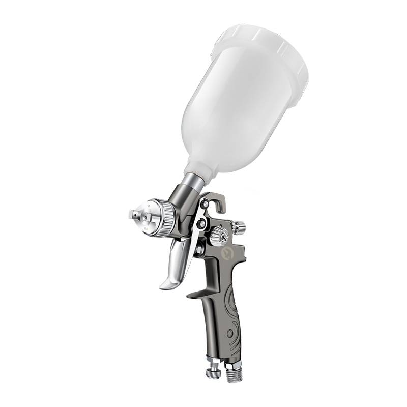 Mini LVMP Spray Gun – Gravity Feed – Compact Medium Pressure Paint Gun for Detail, Furniture & Touch-Up Jobs