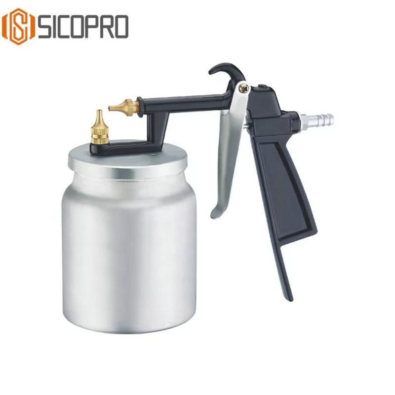 Professional Pneumatic Spray Gun Model PQ‑1 – 500 ml Suction Feed Aluminum Body