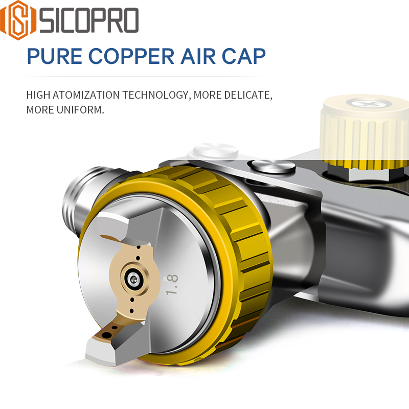 LVLP Refinish Spray Gun Set SK-2011 with Accessories