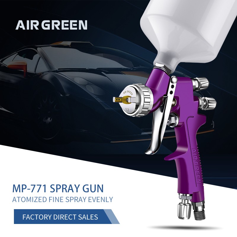 MP-791 LVLP Automotive Refinish Spray Gun - High Atomization Purple