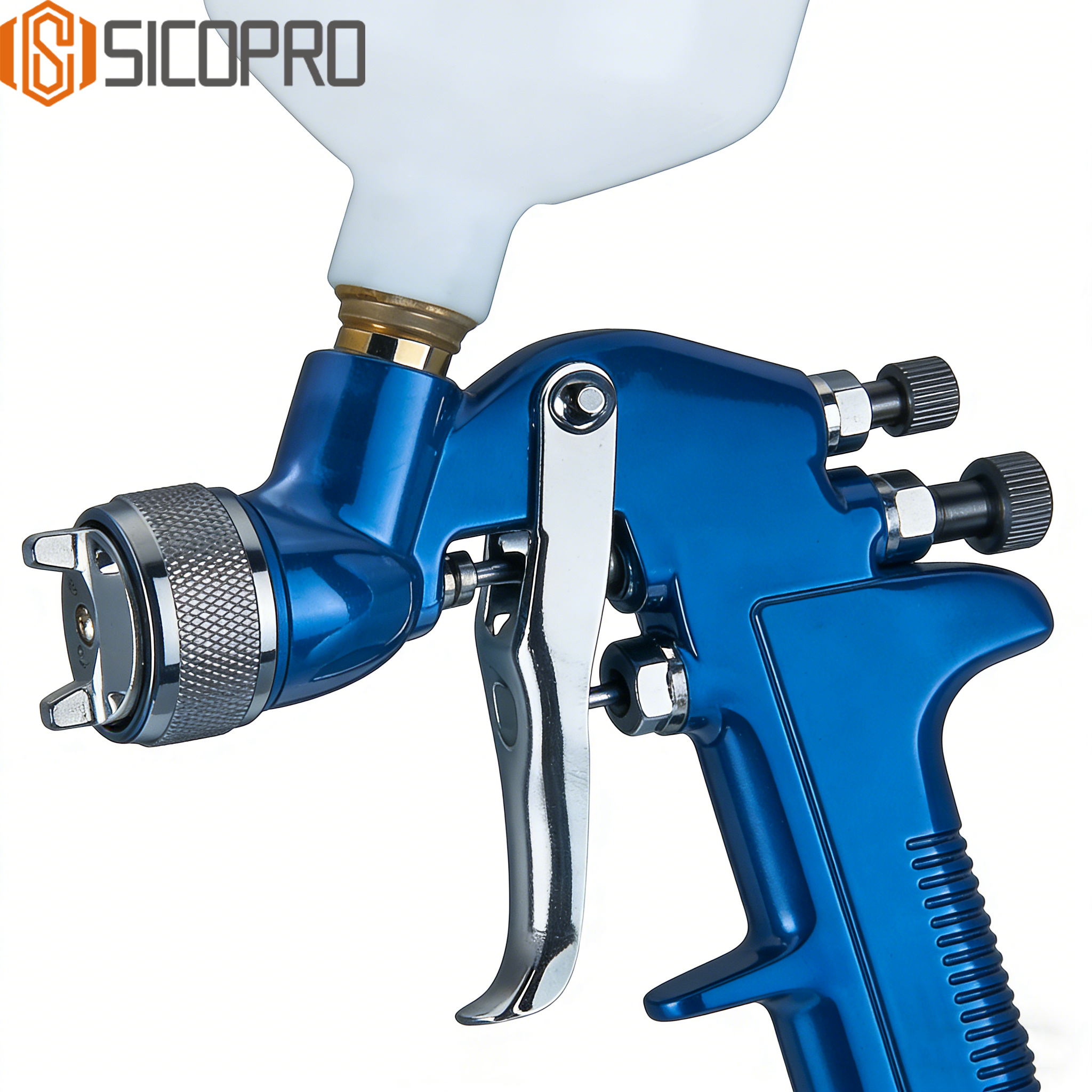 SICOPRO 4001P LVLP Automotive Refinishing Spray Gun - Blue