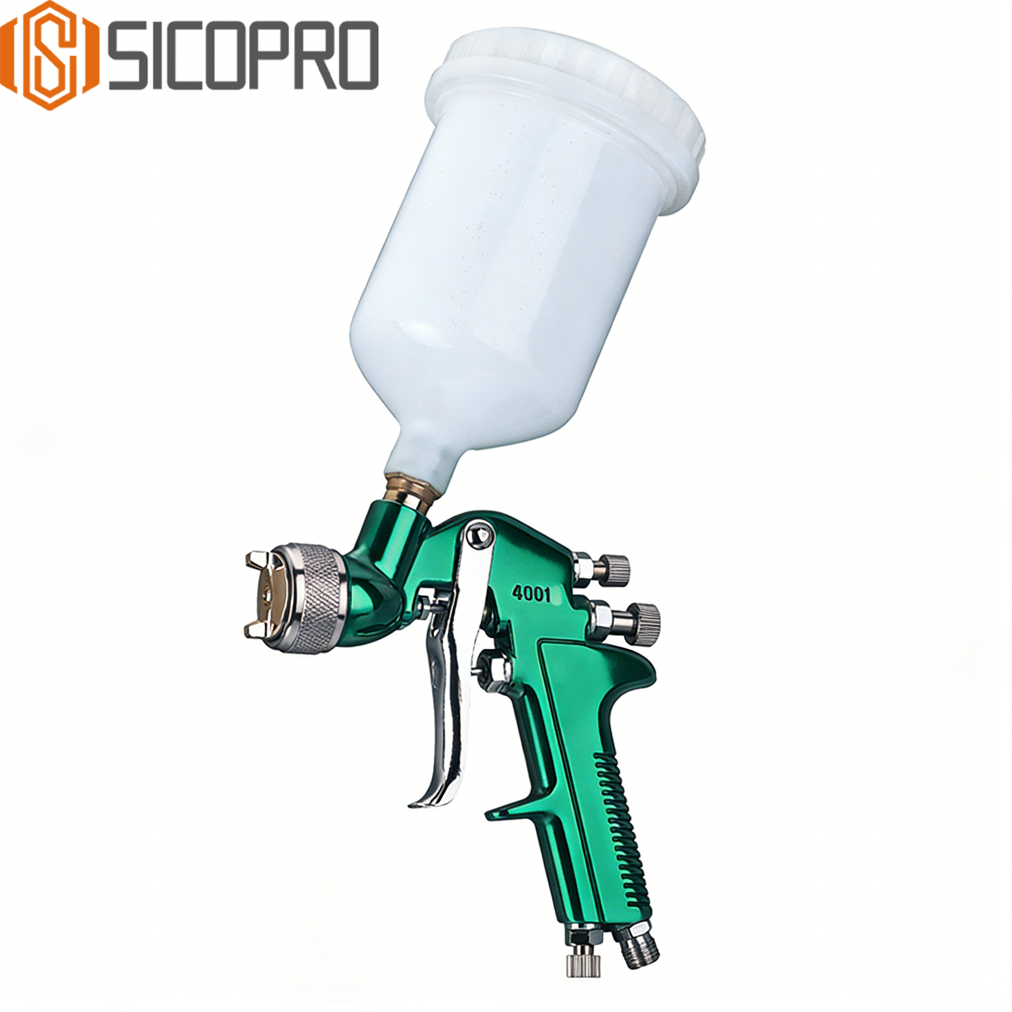 SICOPRO 4001P LVLP Spray Gun - Green