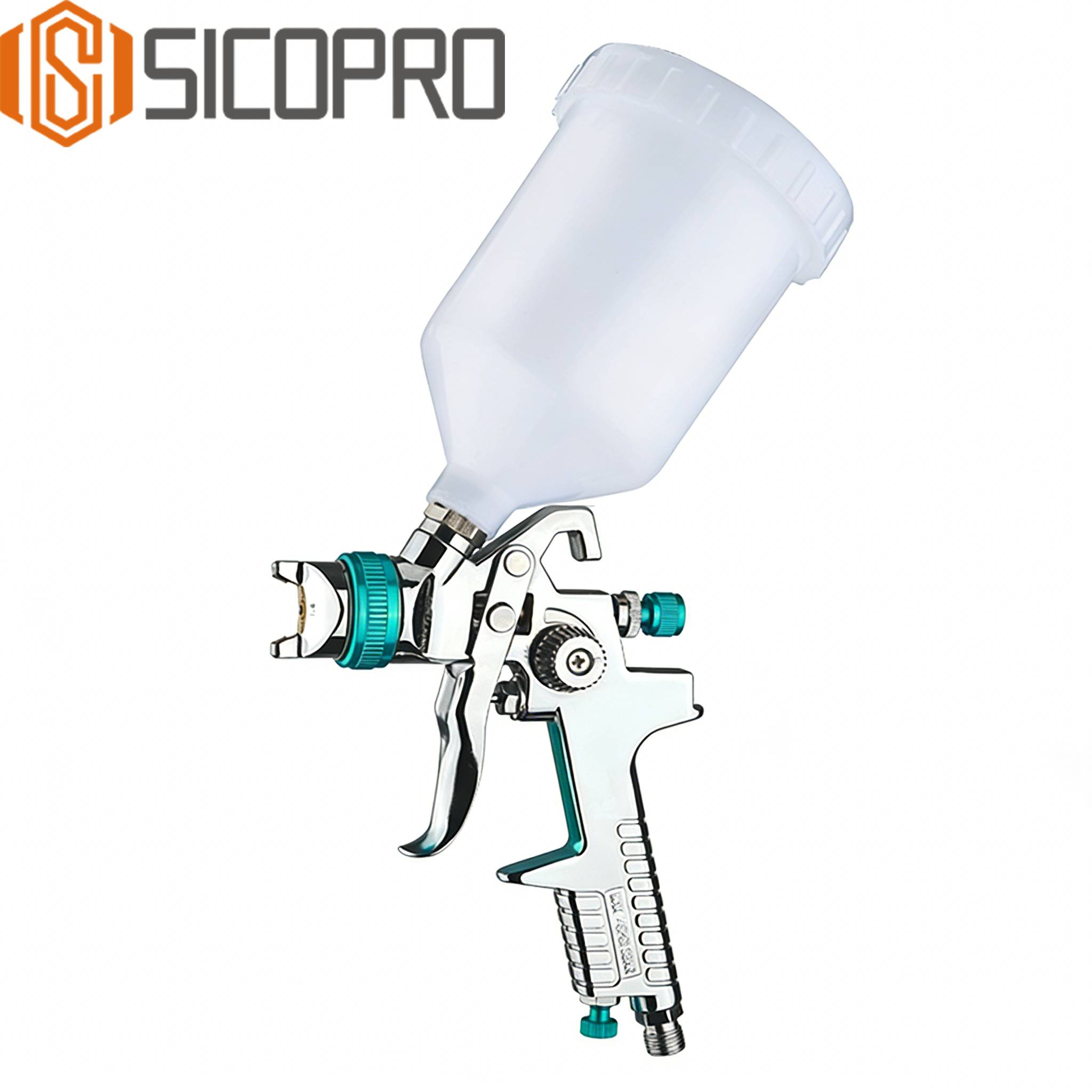 Green LVLP Gravity Feed Spray Gun SK-827 for Auto and Wood Refinish