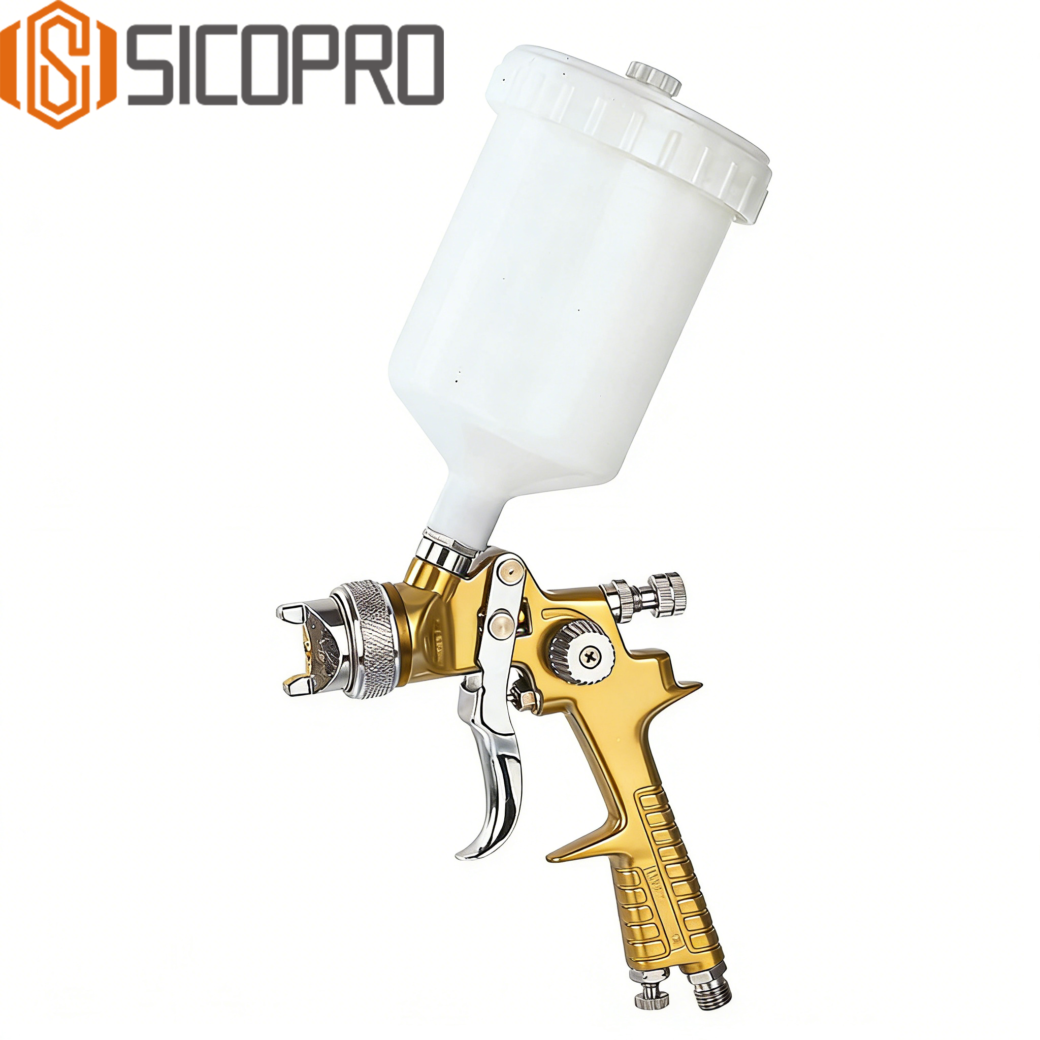 Refinished Painting LVLP Spray Gun H-881P - GOLD