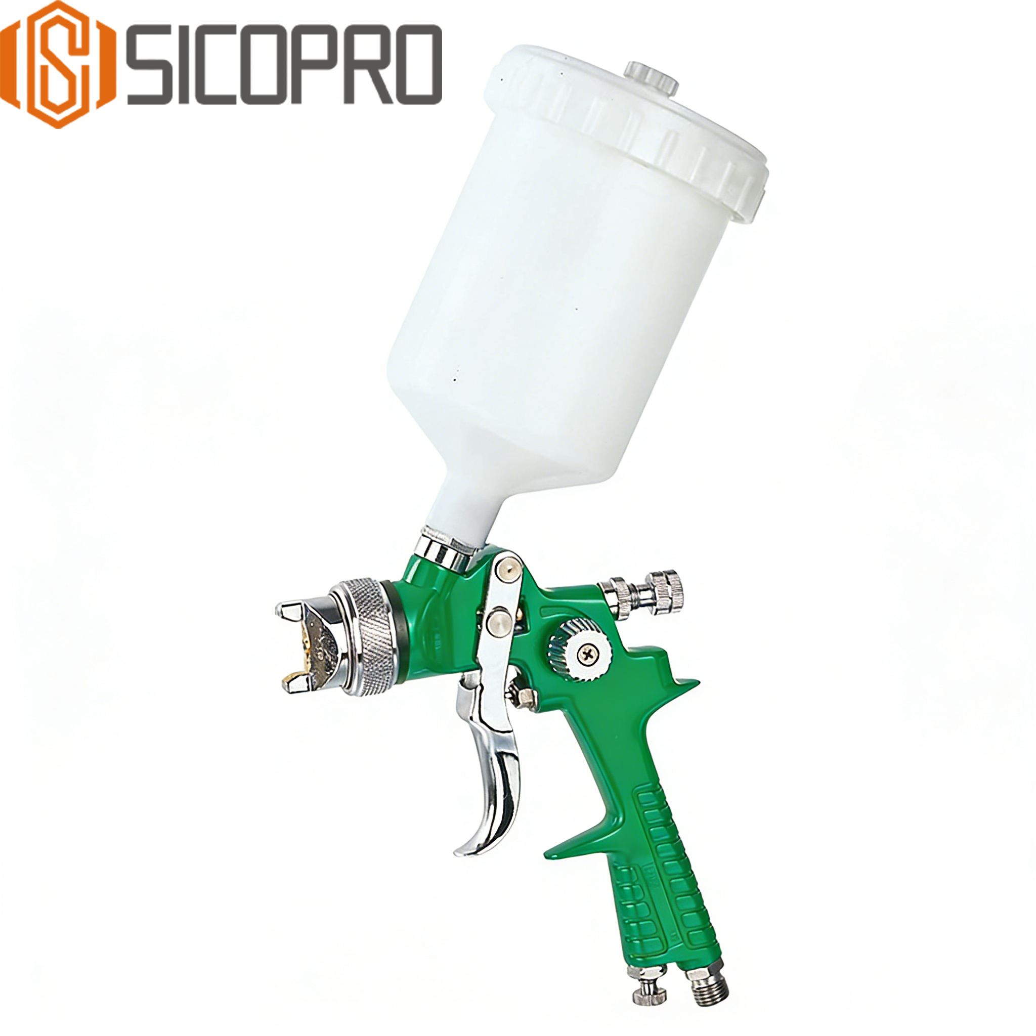 Refinished Painting LVLP Spray Gun H-881P - GREEN