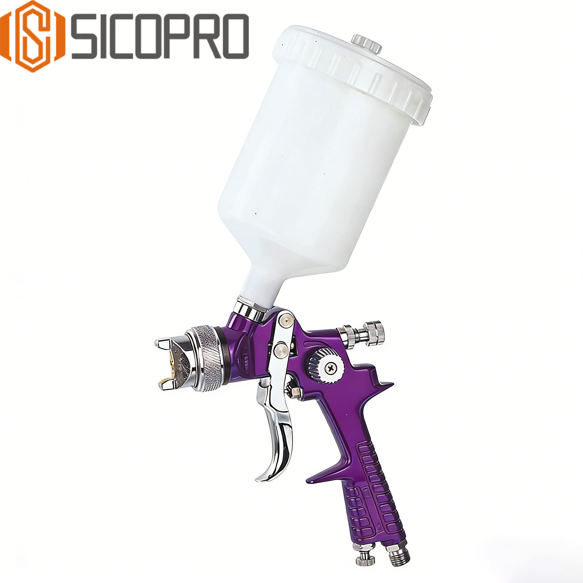 Refinished Painting LVLP Spray Gun H-881P - PURPLE
