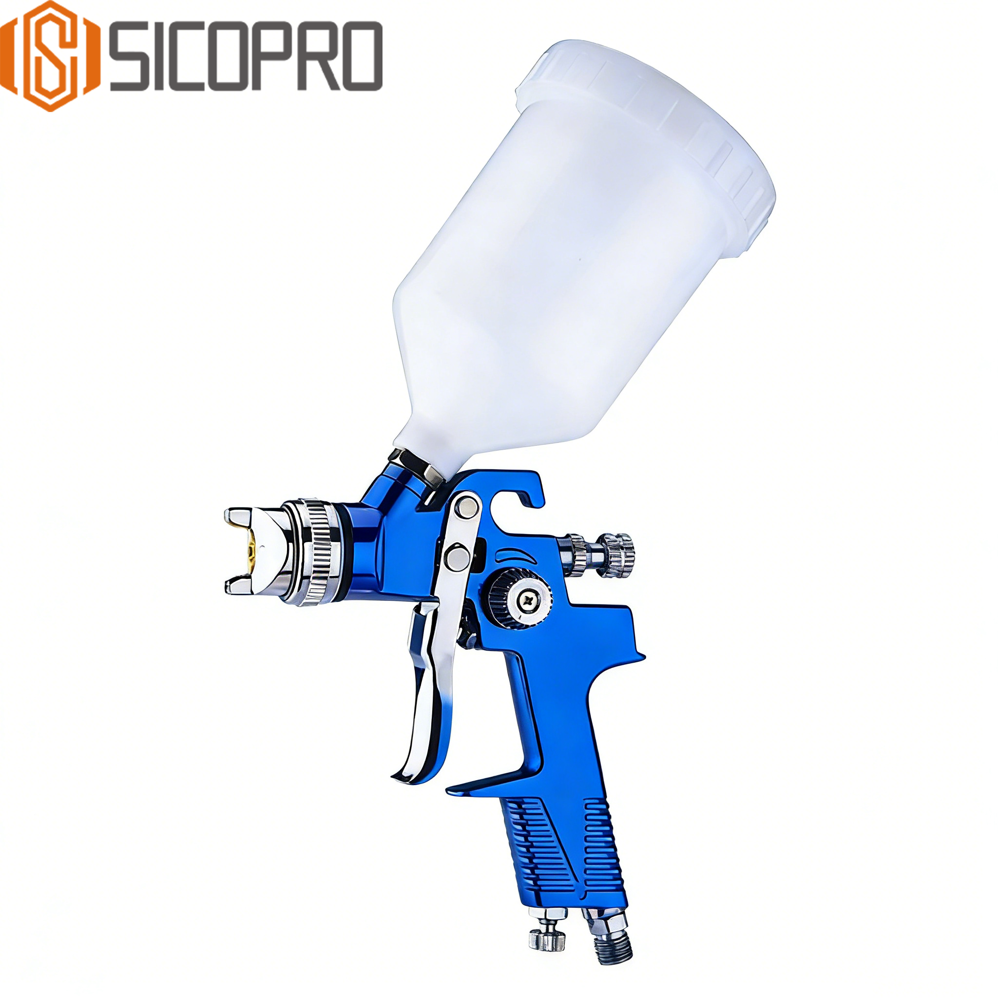 SICOPRO H-970P Blue LVLP Spray Gun for Automotive Refinishing