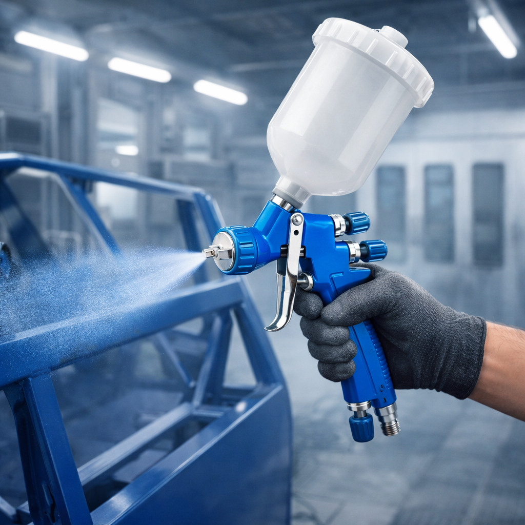 SICOPRO MINI-888 Blue LVLP Gravity Feed Spray Gun