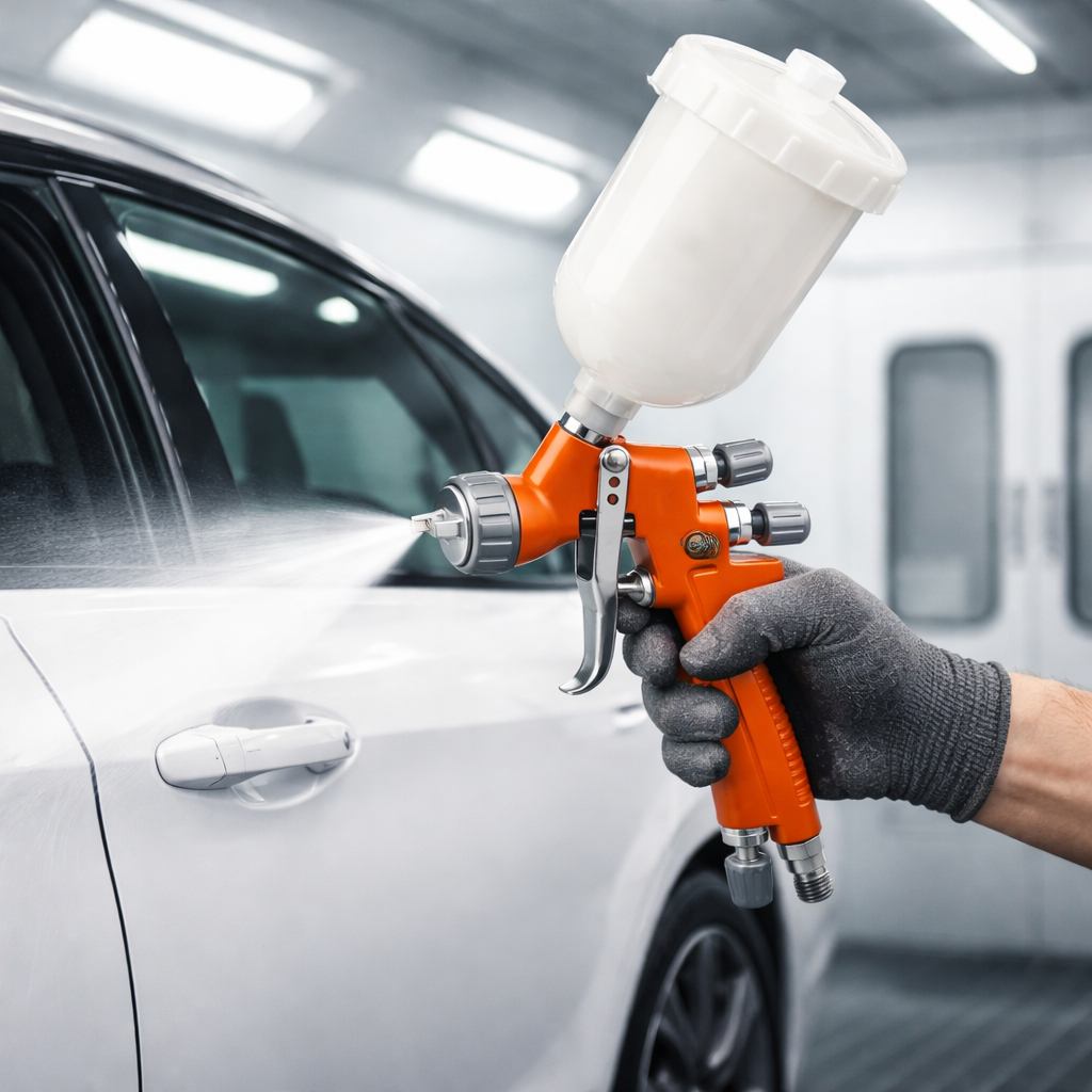 SICOPRO MINI-888 Orange LVLP Automotive Refinishing Spray Gun