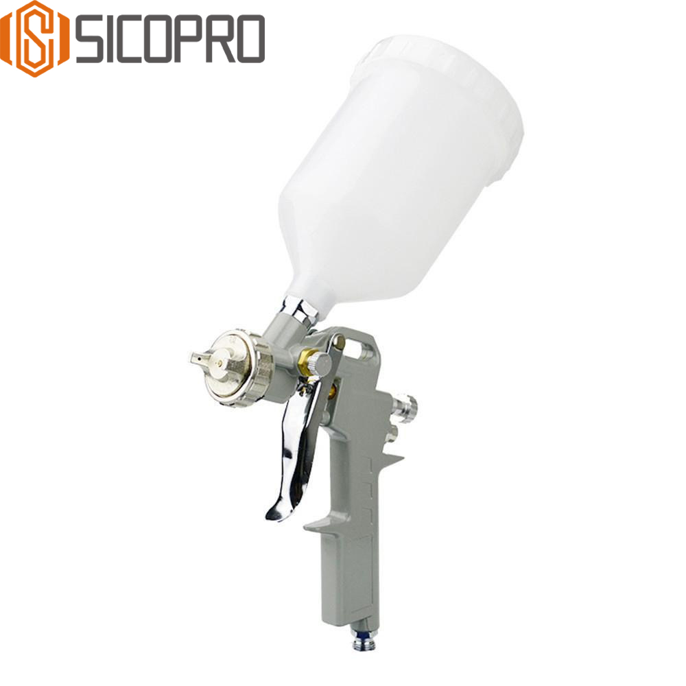 S-990P HVLP Spray Gun – Economical Gray Gravity Feed Paint Gun with 1.5mm Nozzle