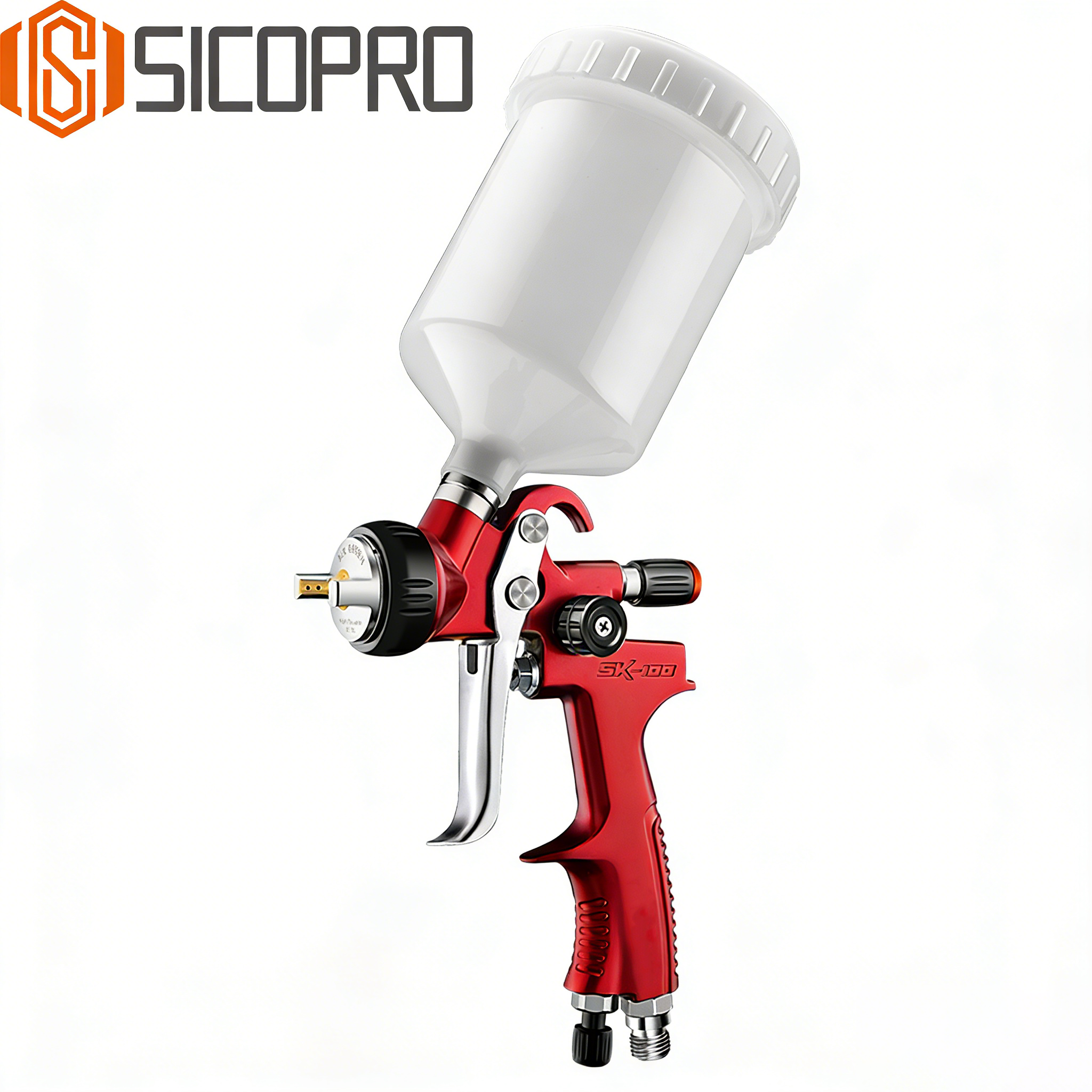 SK-100 Refinished LVLP Spray Gun - Red