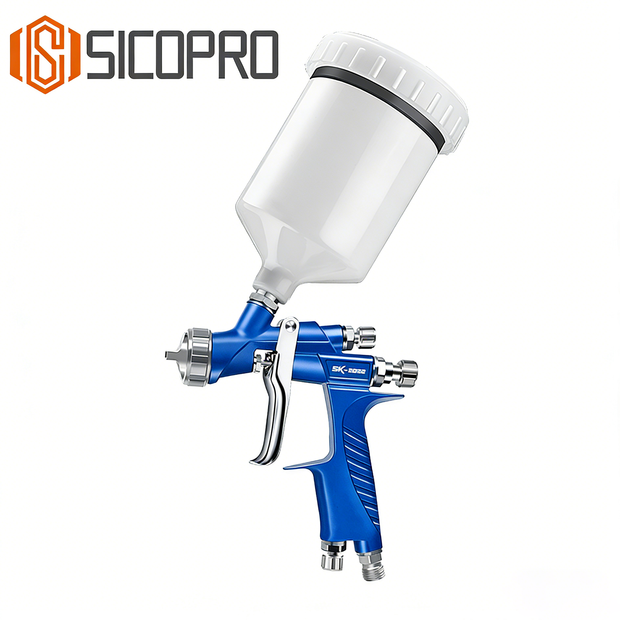 SK‑2022 LVLP Spray Gun – Blue